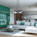 Light Prestige Lampa wisząca Punto grafitowa 7xE14