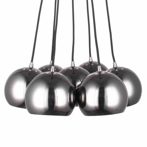 Light Prestige Lampa wisząca Punto grafitowa 7xE14
