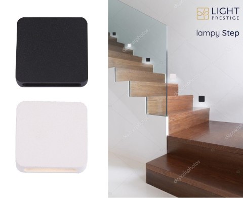 Light Prestige Oprawa natynkowa schodowa Step czarna LED 4000K