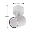 Light Prestige Spot Snow New 1 biały 1xGU10