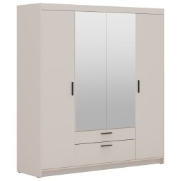 Szafa z lustrem ELENI 4D2S beż piaskowy