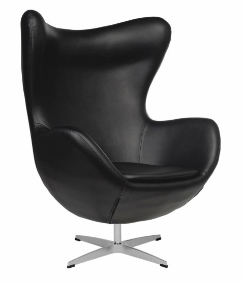 Fotel Jajo czarna skóra 06 Premium ( Rozmiar: uniwersalny )