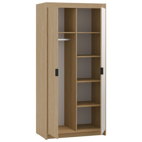 Szafa z lustrem ELENI 2D1L dąb olejowany