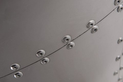 Fotel Jajo aluminium czarne PU ( Rozmiar: uniwersalny )