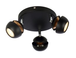 BONI PLAFON 3X3W GU10 LED CZARNY