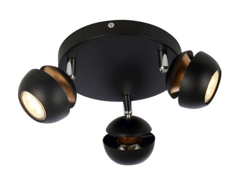BONI PLAFON 3X3W GU10 LED CZARNY