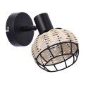 Juicy lampa kinkiet czarny 1x40W E14 klosz czarny