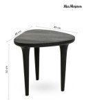MaMaison stolik LAMINAR czarny / drewno
