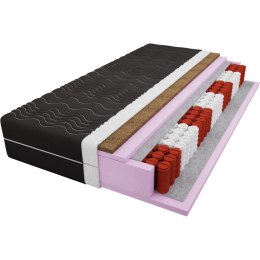 Materac kieszeniowy + kokos 120x200 GILLES NOIR