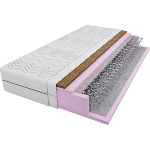 Materac sprężynowy + kokos 70x200 LOU BLANC