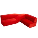 Designerska sofa Moebius Twist czerwona - ekskluzywna sofa z limitowanej edycji w minimalistycznym stylu