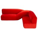 Designerska sofa Moebius Twist czerwona - ekskluzywna sofa z limitowanej edycji w minimalistycznym stylu