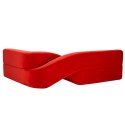 Designerska sofa Moebius Twist czerwona - ekskluzywna sofa z limitowanej edycji w minimalistycznym stylu