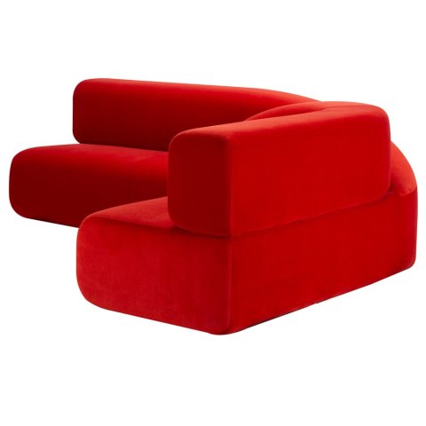 Designerska sofa Moebius Twist czerwona - ekskluzywna sofa z limitowanej edycji w minimalistycznym stylu