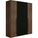 Szafa 180 MARGHERA 20 orzech elegant / czarny onyx