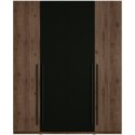 Szafa 180 MARGHERA 20 orzech elegant / czarny onyx