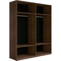 Szafa 180 MARGHERA 20 orzech elegant / czarny onyx