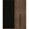 Szafa 180 MARGHERA 20 orzech elegant / czarny onyx