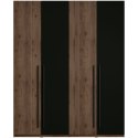 Szafa 180 MARGHERA 20 orzech elegant / czarny onyx