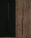 Szafa 180 MARGHERA 20 orzech elegant / czarny onyx