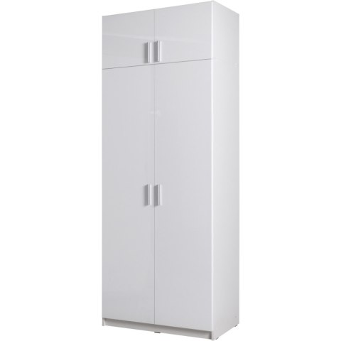 Szafa 91cm PARMA 02 biały alpejski / biały połysk