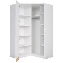 Szafa narożna 117cm PARMA 06 biały alpejski / biały połysk