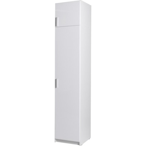 Szafa wąska 47cm PARMA 01 biały alpejski / biały połysk