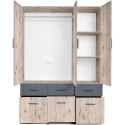 Szafa z szufladami 136cm PARMA 04 dąb wellington / grafit