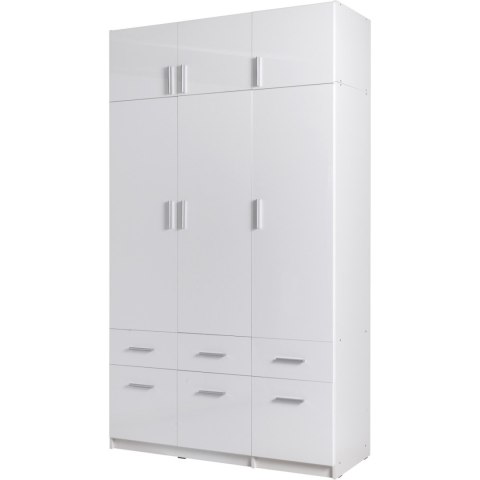 Szafa z szufladami 136cm PARMA 04 dąb wellington / grafit