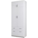 Szafa z szufladami 91cm PARMA 03 dąb wellington / grafit
