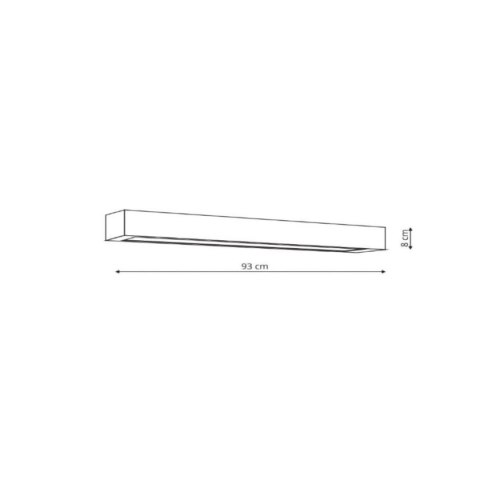 Light Prestige Kinkiet Ibros 93 cm biały IP44 LED CCT
