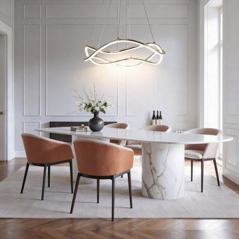 Light Prestige Lampa wisząca Infania złota LED CCT