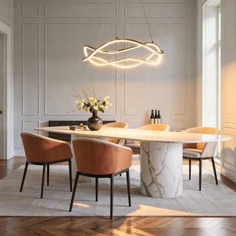 Light Prestige Lampa wisząca Infania złota LED CCT
