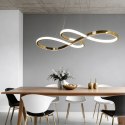 Light Prestige Lampa wisząca Twist złota LED CCT