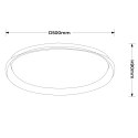 Light Prestige Plafon Trego 50 cm biały LED CCT