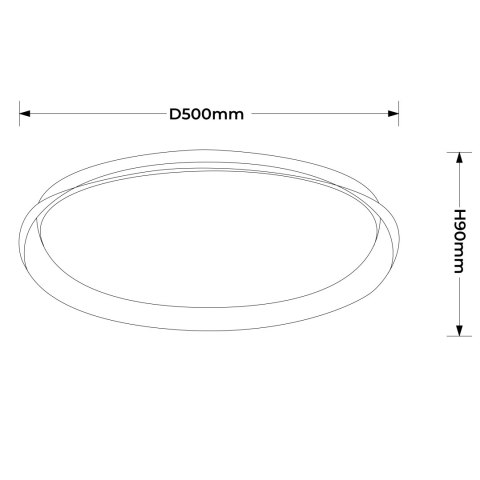Light Prestige Plafon Trego 50 cm biały LED CCT