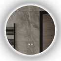 Lustro łazienkowe okrągłe KLARA 60cm z oświetleniem LED antypara