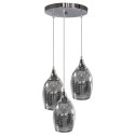 MARINA LAMPA WISZĄCA TALERZ 3X60W E27 CHROM