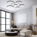 LAMPA DEKORACYJNA SUFIT 194W CZARNA + Pilot DL-F04 GIRONA