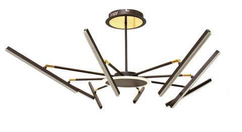 LAMPA DEKORACYJNA SUFIT 38W + PILOT - BRĄZ - ZŁOTO DL-F07 FARO