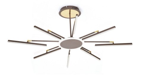 LAMPA DEKORACYJNA SUFIT 38W + PILOT - BRĄZ - ZŁOTO DL-F07 FARO