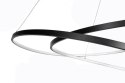 Lampa dekoracyjna wisząca led 122w czarna DL-I09 + Pilot MONA XL
