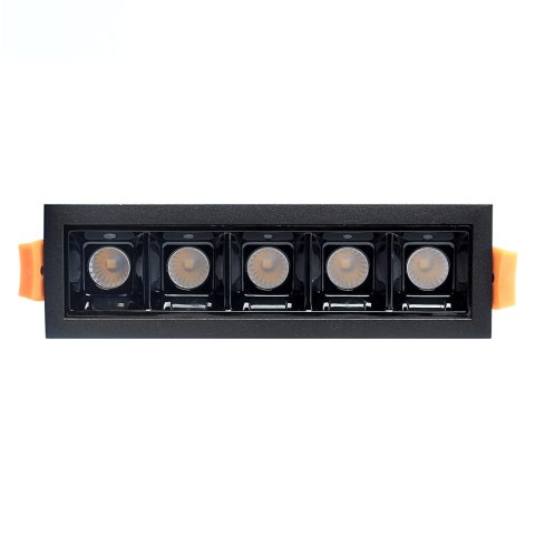 Lampa liniowa Led podtynkowa 10W 3000K czarna JDL-5T