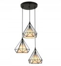 Lampa loft Diament okrągłe mocowanie