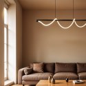 Lampa wisząca Serpente DDXZ004 55W czarna - wężyk gładki