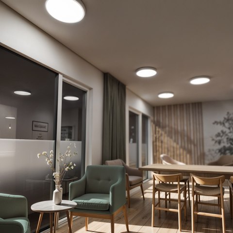 Plafon Natynkowy LED 40cm Okrągły BB01 40W 3000K Biały