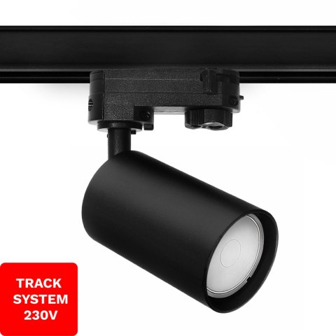 Reflektor GU10 szynowy Track System DD-05 czarny 3-Fazowy