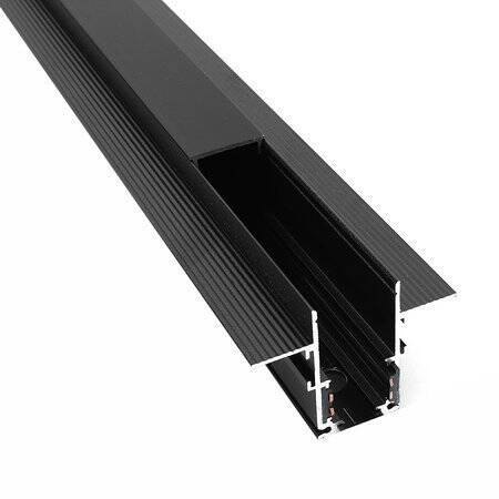 Szyna magnetyczna podtynkowa LL-20D 300cm czarna