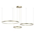 Złota Lampa wisząca okręgi 116W złota AZ134 MONZA