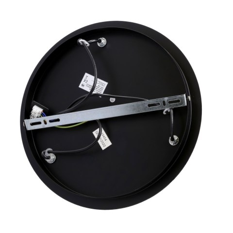 Spiega lampa wisząca talerz czarny+mosiężny 3x60w e27 klosz dymiony